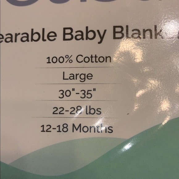 NWT Comfy Cubs Baby  2 pack Sleep Sacks 12-18 Months, Large blue - Picture 4 of 5